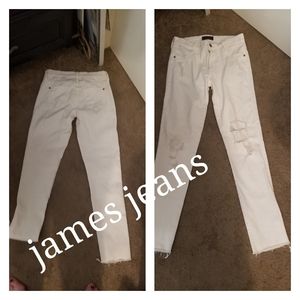 Euc ladies distressed james jeans